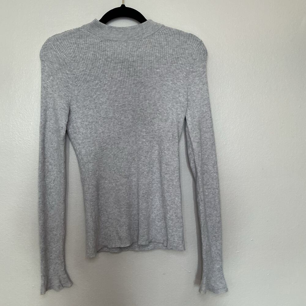 Rachel Parcell Mock Neck Ribbed Sweater Size Small